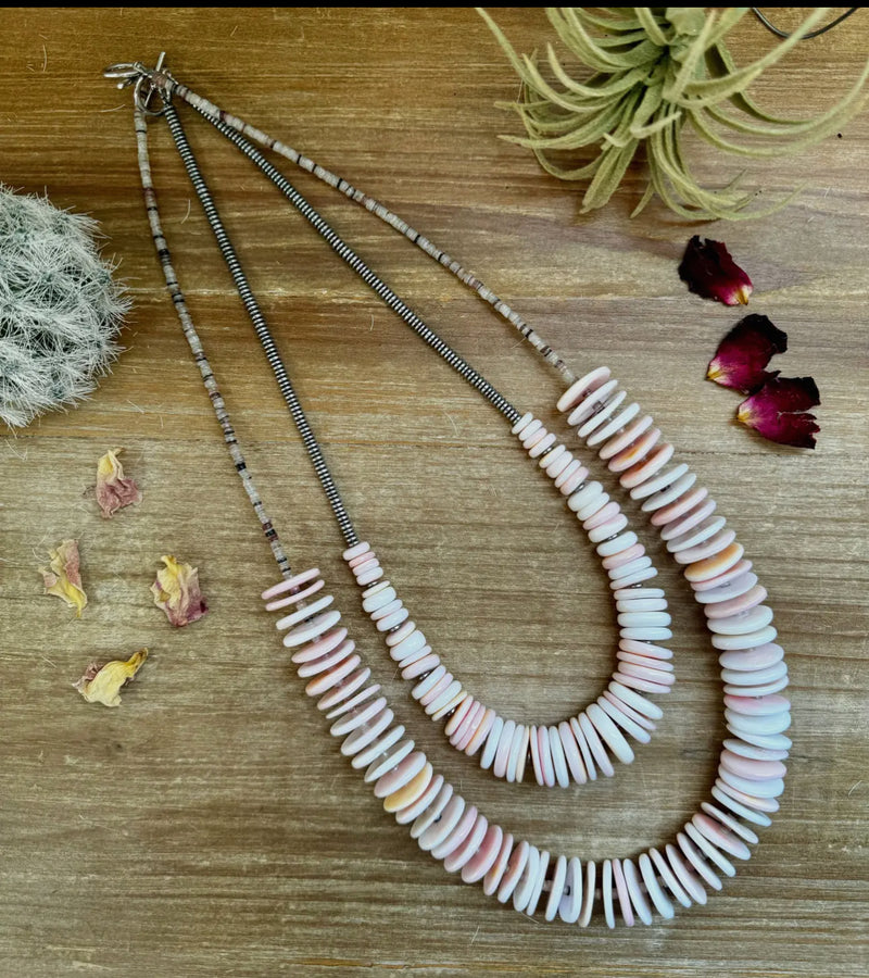 26” Pink Conch Necklace