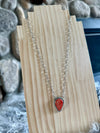 Spiny Oyster Stone Necklace