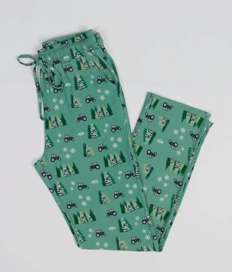 Christmas Green Tractors Bamboo PJ’s