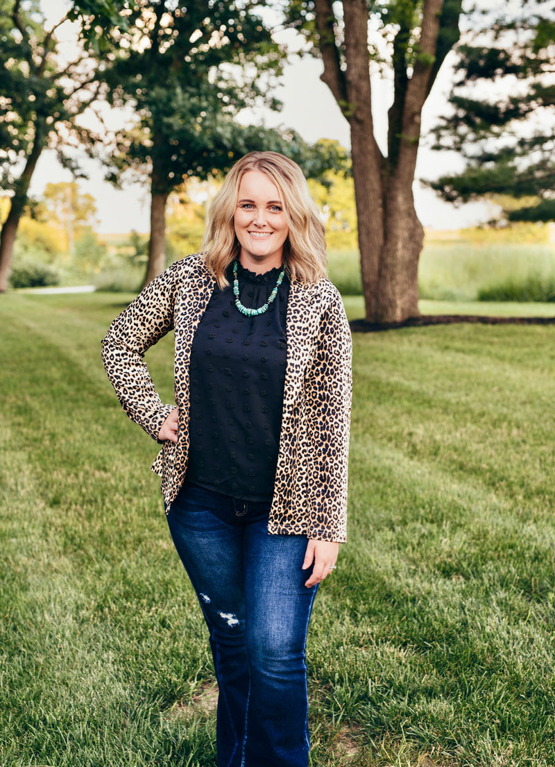 Leopard Blazer