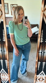 Risen Cuffed Wide Leg Jeans