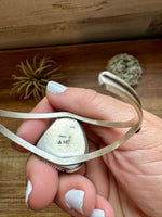 Cuff Bracelet- White Buffalo and Sterling silver