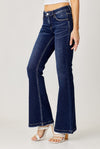 Risen Low Rise Flare Jeans