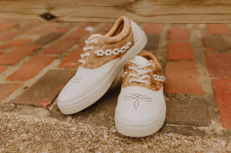 Boot Stitch Leather Tennis Shoes