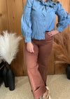 Risen Espresso Cuffed Jeans