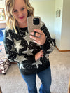 Star Textured Sweater