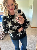 Star Textured Sweater