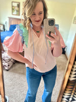 Stripe Color Block Top