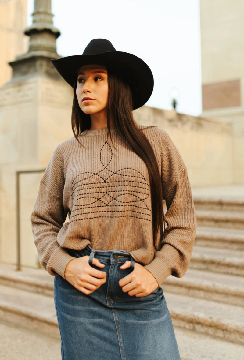 Yuma Boot Stitched Sweater