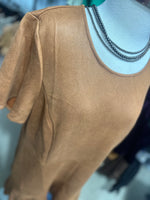 Brown Suede Dress