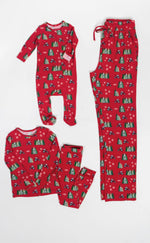 Christmas Red Tractors Bamboo PJ’s