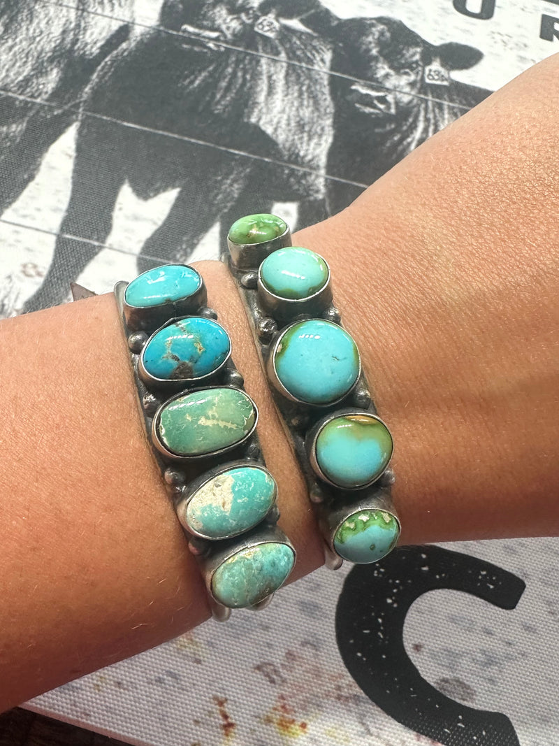 Mixed Turquoise Cuff Bracelet