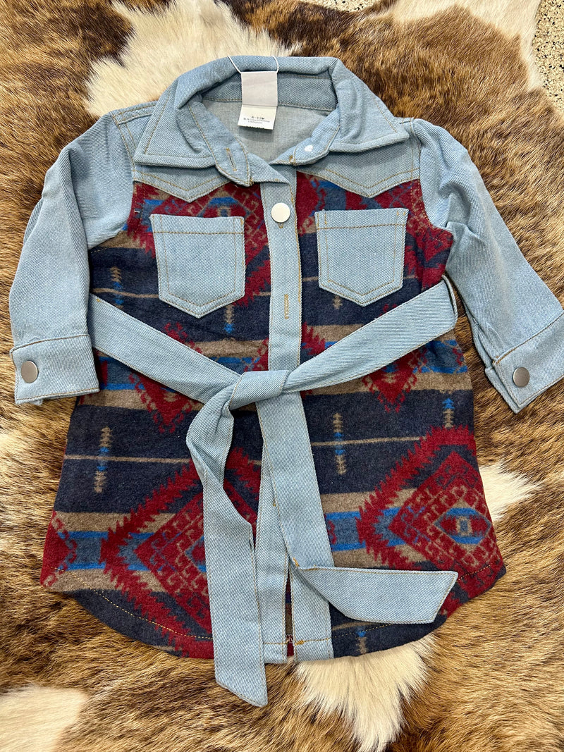 Aztec Denim Dress