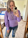 Lavender Diamond Sleeve Top