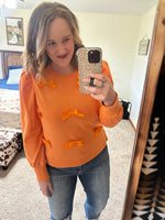 Orange Bow Top