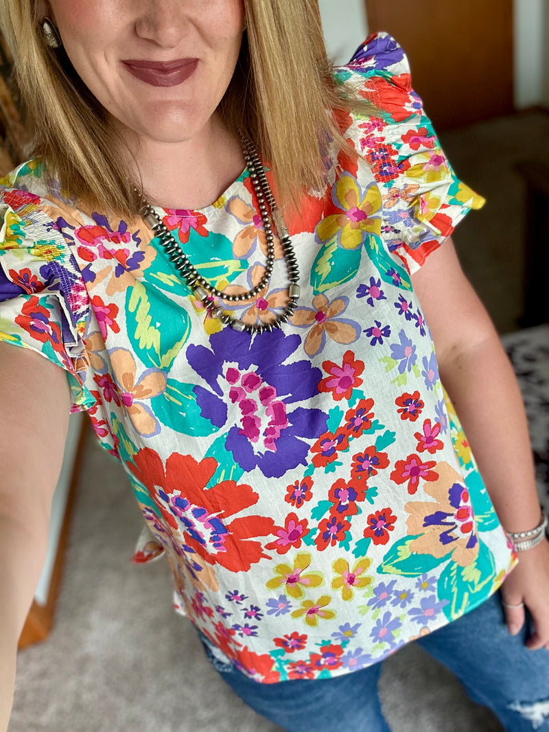 Multi Floral Top