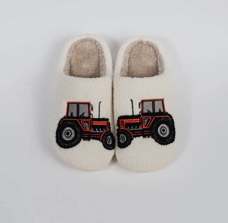 Red Tractor Slippers