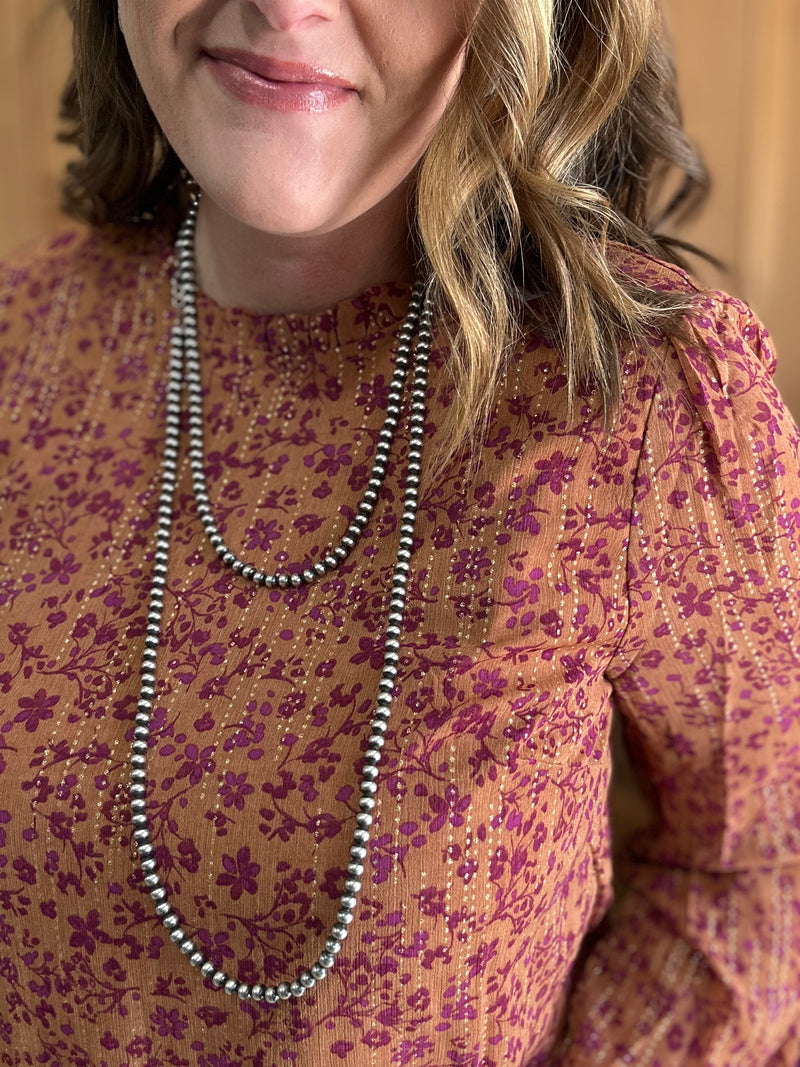 Shimmer Fall Florals Top