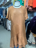 Brown Suede Dress
