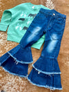Girls Double Bell Jeans