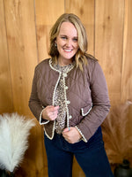 Brown Quilted Jacket