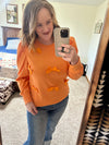 Orange Bow Top