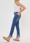 Youth Girls Kan Can Fray Hem Skinny Jeans