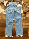 Risen Mid Rise Cropped Wide Leg Jeans