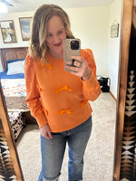 Orange Bow Top