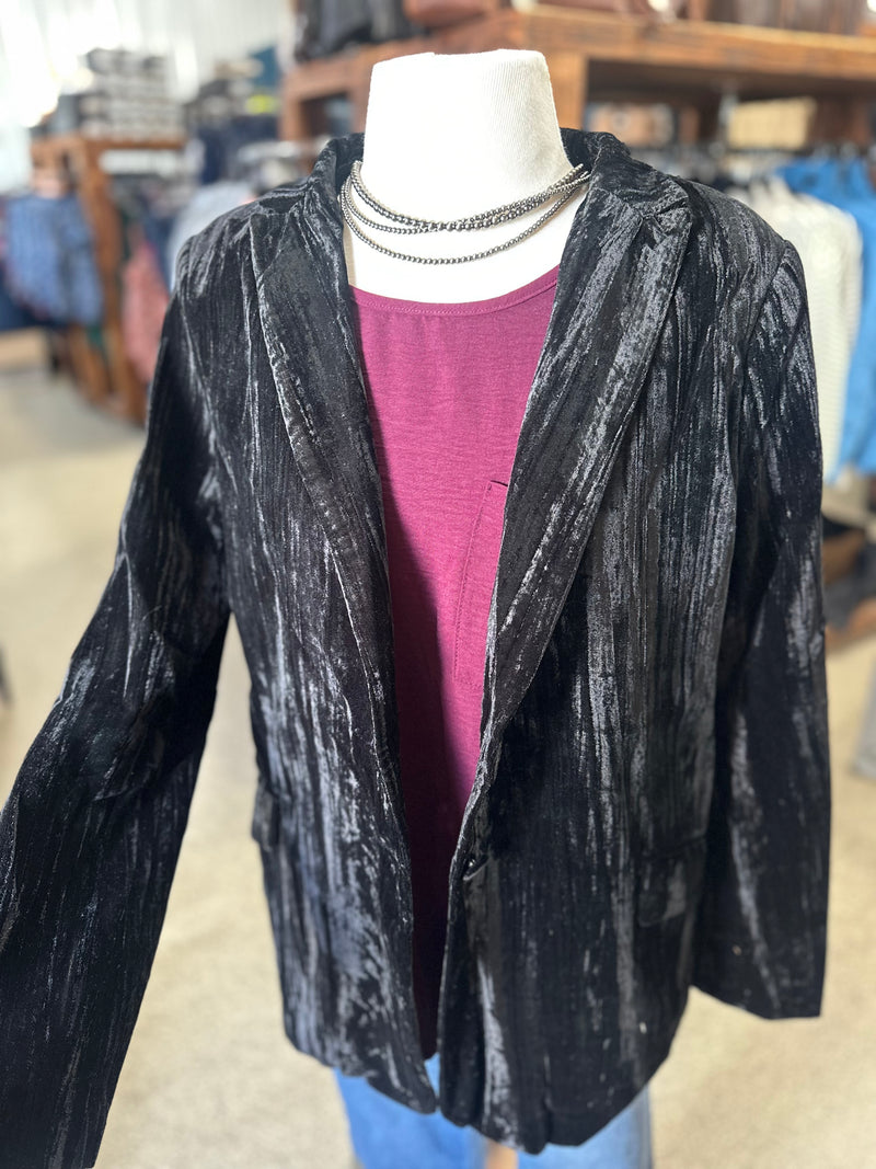 Black Velvet Blazer