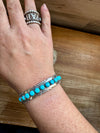 Cuff Bracelet - Kingman Turquoise & Sterling Silver option III