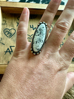 Adjustable White Buffalo Ring