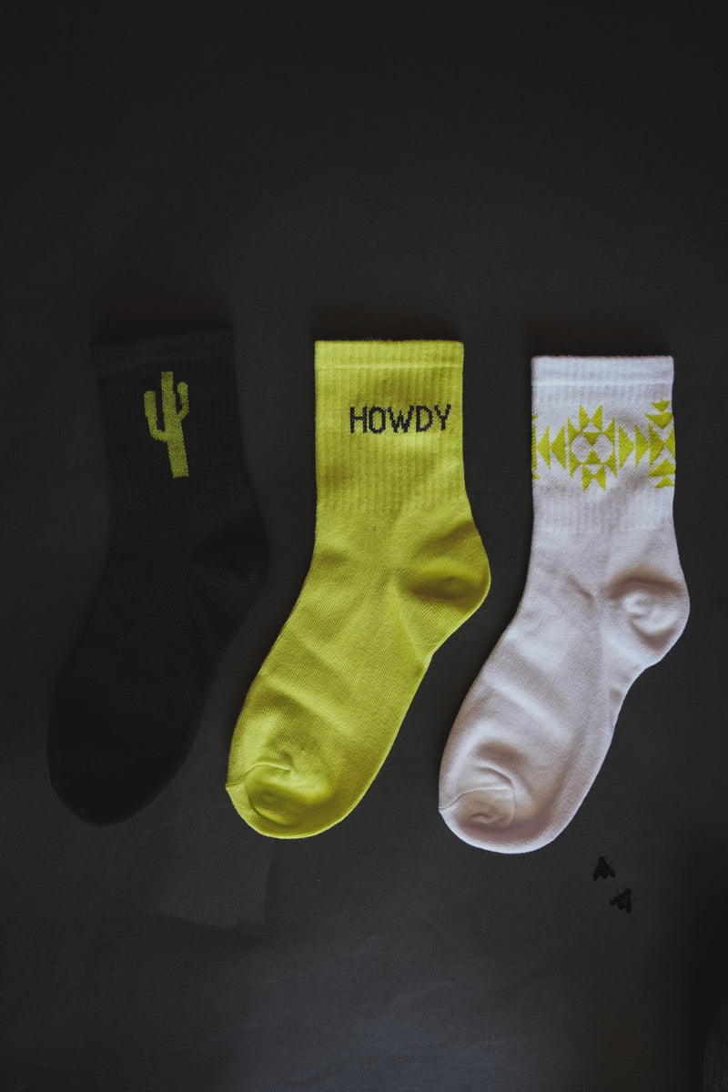 SOCK EM SILLY *CACTI NEON