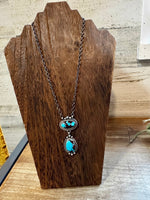 Egyptian turquoise necklace lariat