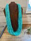 Multi strand Kingman turquoise necklace