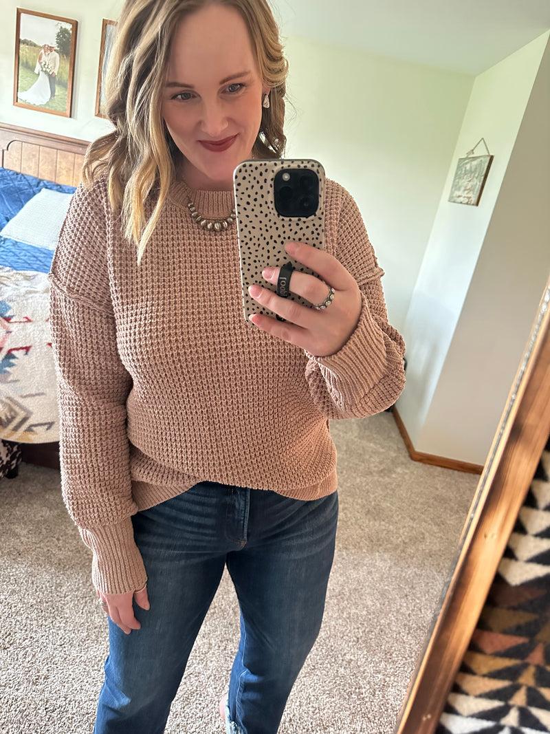 Taupe Knit Sweater