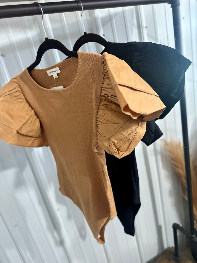 Poof Sleeve Bodysuits