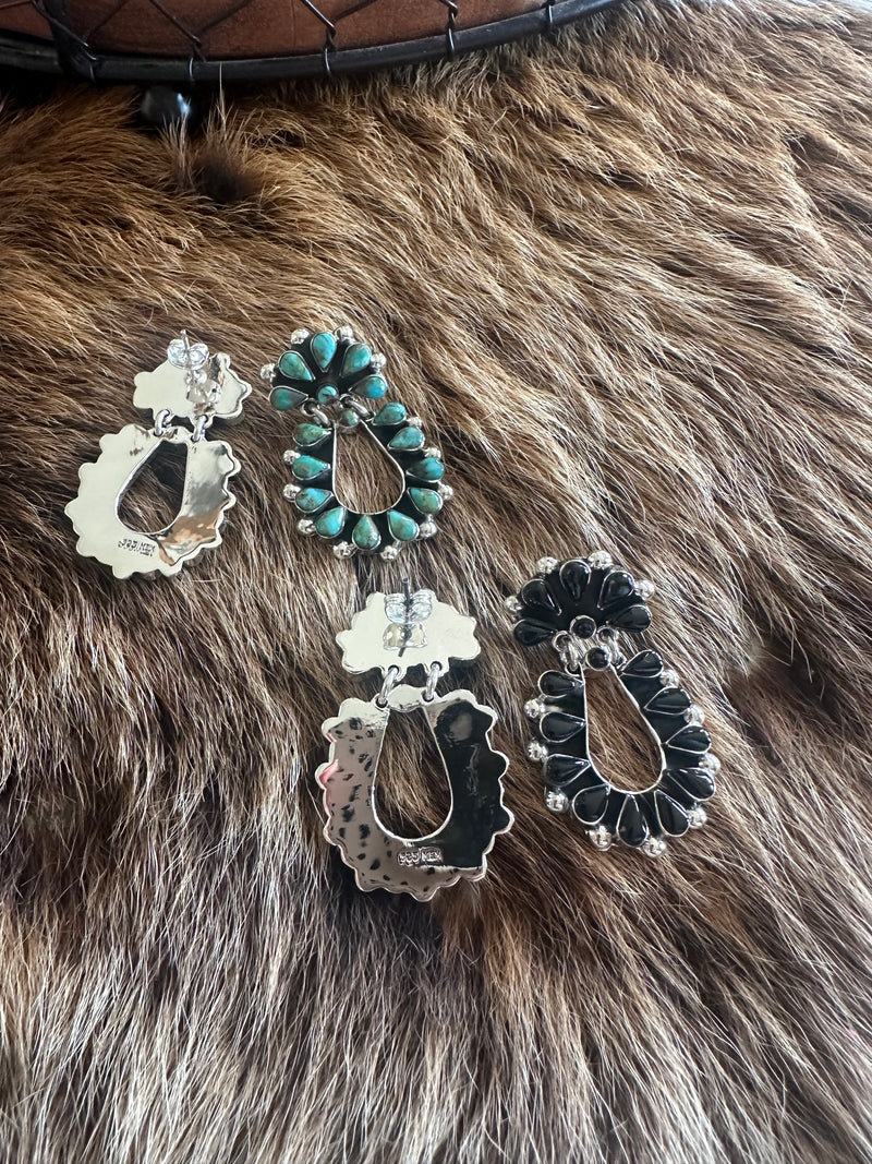 Teardrop Cluster Earrings