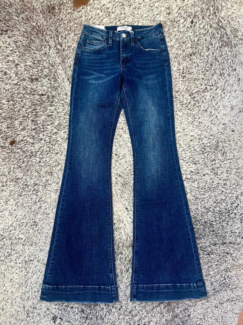 Vervet Mid Rise Flare Jeans