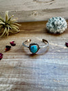 Cuff - Sterling silver Cuff Bracelet with Kingman turquoise