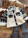 Cream Aztec Sherpa Jacket