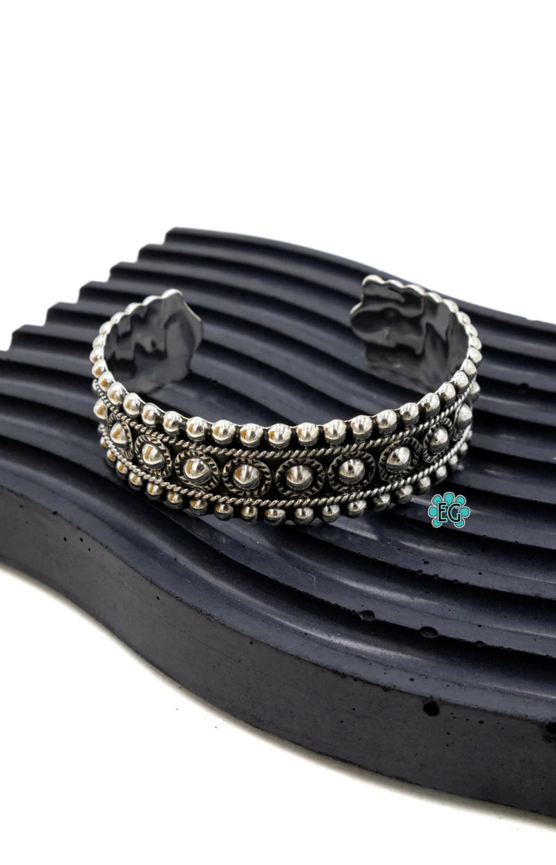Thick Western Sterling Cuff