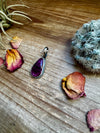 Teardrop Pendant - Purple Spiny & Sterling Silver option 2