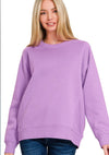 Ribbed Side Raglan Sweatshirts