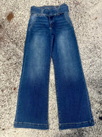 Risen Wide Leg Jeans with Removable Belt