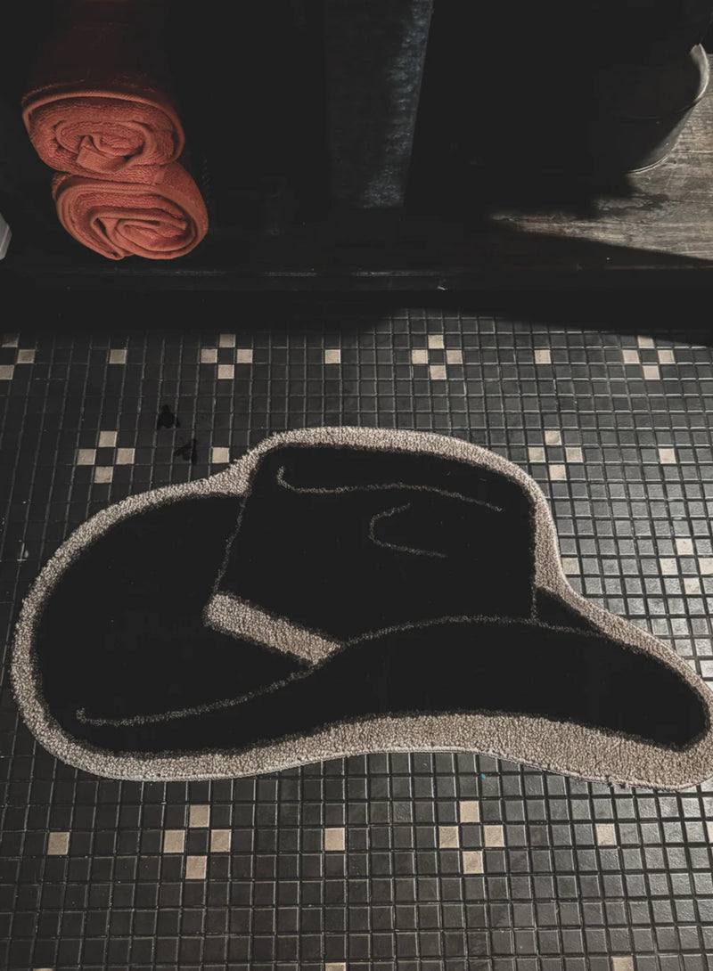 Moody Cowboy Hat Rug