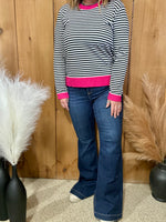 Risen Mid Rise Flare Jeans