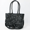 Black Western Tooled Leather Handbag