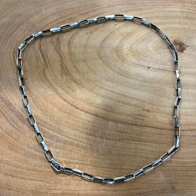 18” Sterling Box Chain Necklace