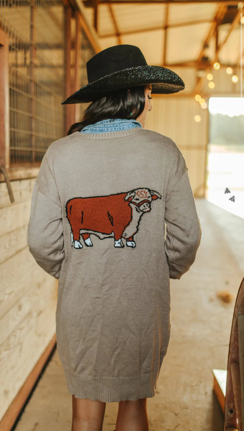 Cattle Kate Hereford Cardigan